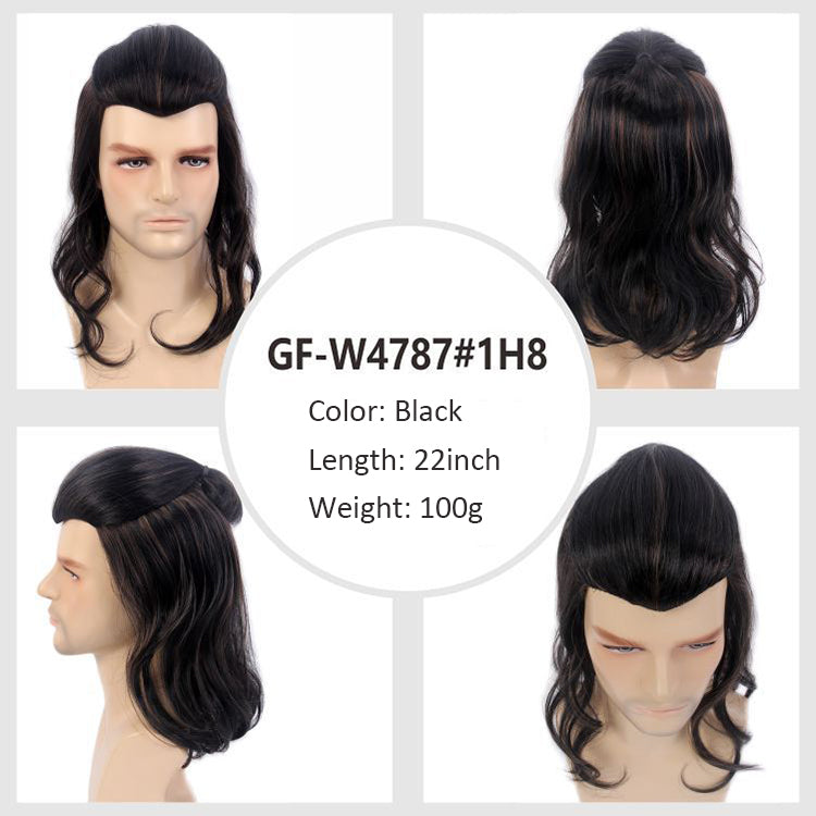 7080s Brian May Rocker Mullet Wig