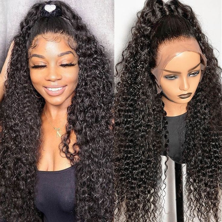 100% Brazilian Raw Human Hair Wig 13X4 Lace Frontal Wigs