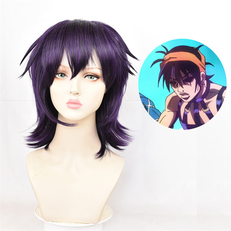 Cosplay Wig Wholesale JoJo's Bizarre Adventure Jolyne Kujo Braid Blue-Green Anime Wig