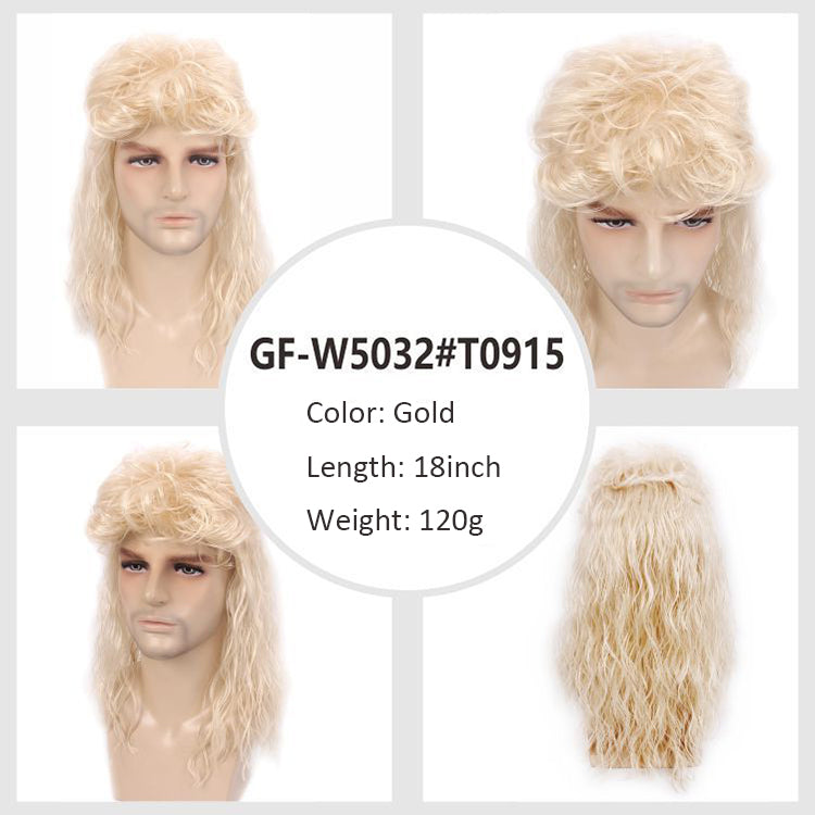7080s Brian May Rocker Mullet Wig