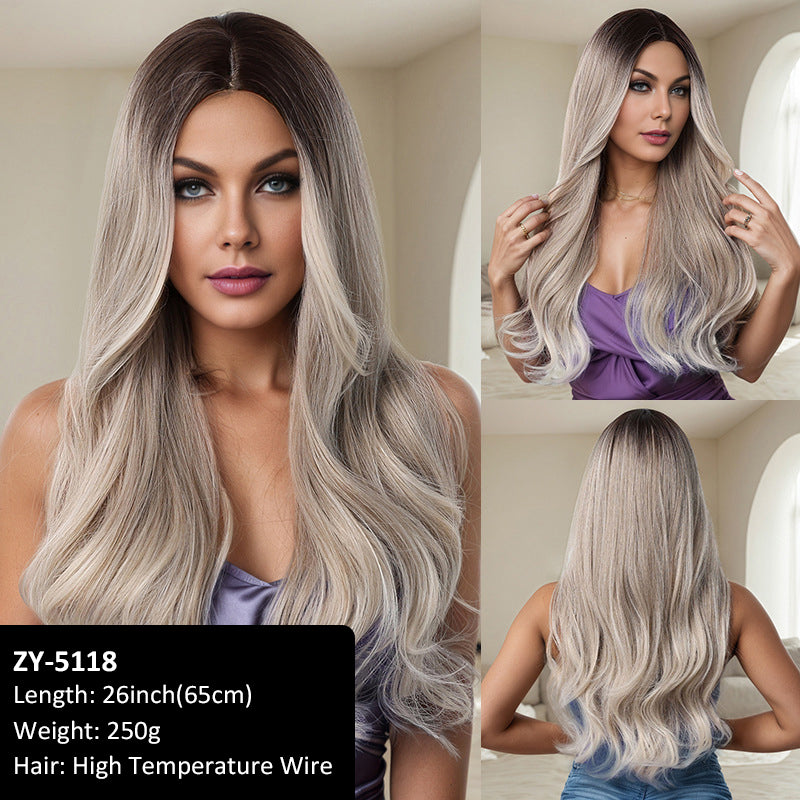 Hot Sale Wig Eight Bangs Full Hair Natural Simulation High Temperature Wire High Level