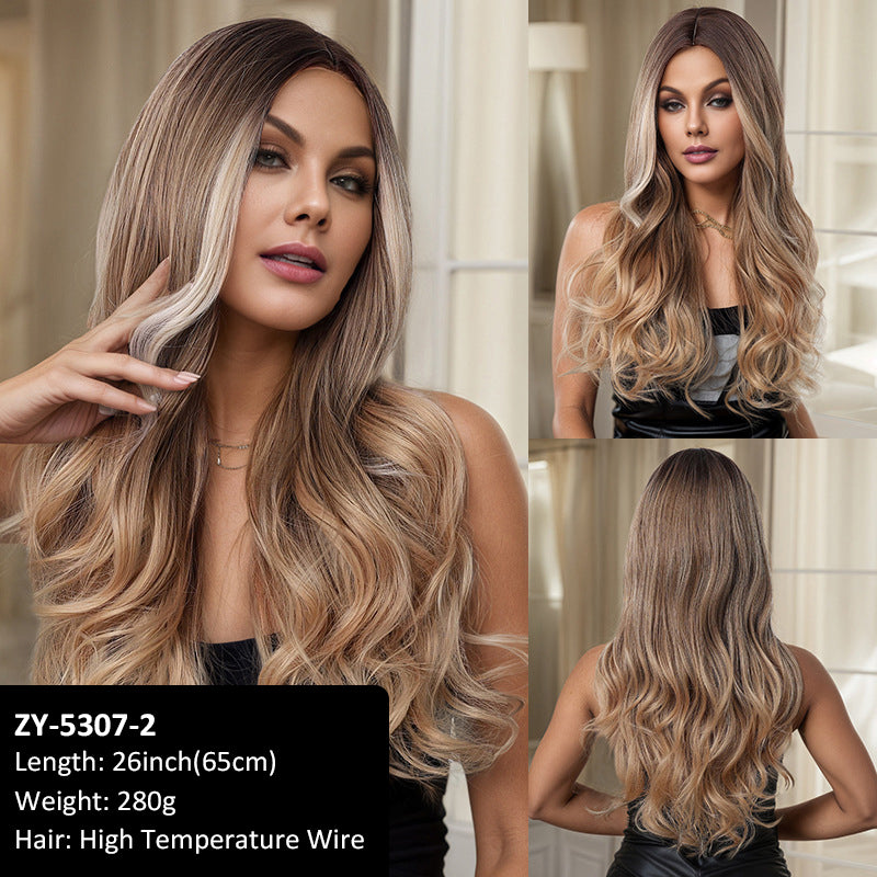 Hot Sale Wig Eight Bangs Full Hair Natural Simulation High Temperature Wire High Level