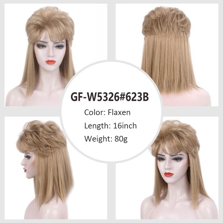 7080s Brian May Rocker Mullet Wig