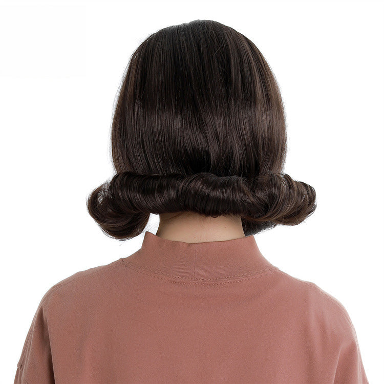 60s Vintage Halloween Party Wig 40cm Flip up American Style