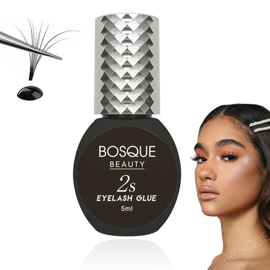 Pegamento para extensiones de pestañas, secado en 2 segundos, color negro, resistente al agua, solo para uso profesional.