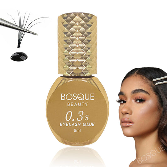 Pegamento para extensiones de pestañas, secado rápido, color negro, resistente al agua, solo para uso profesional.