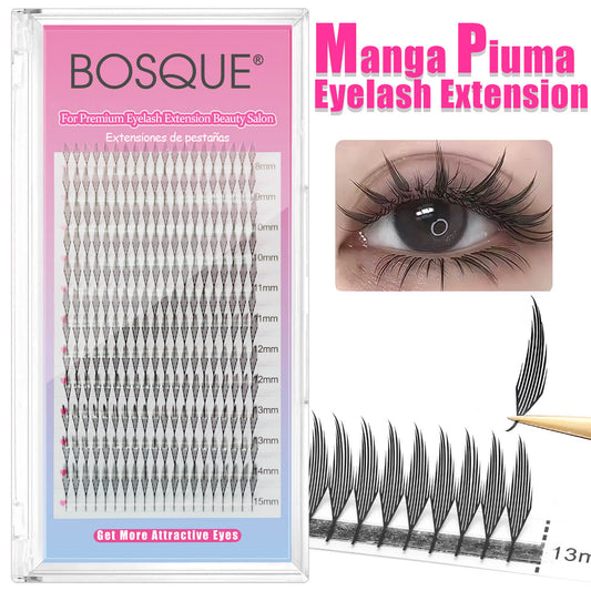 Extensión de pestañas Manga Piuma