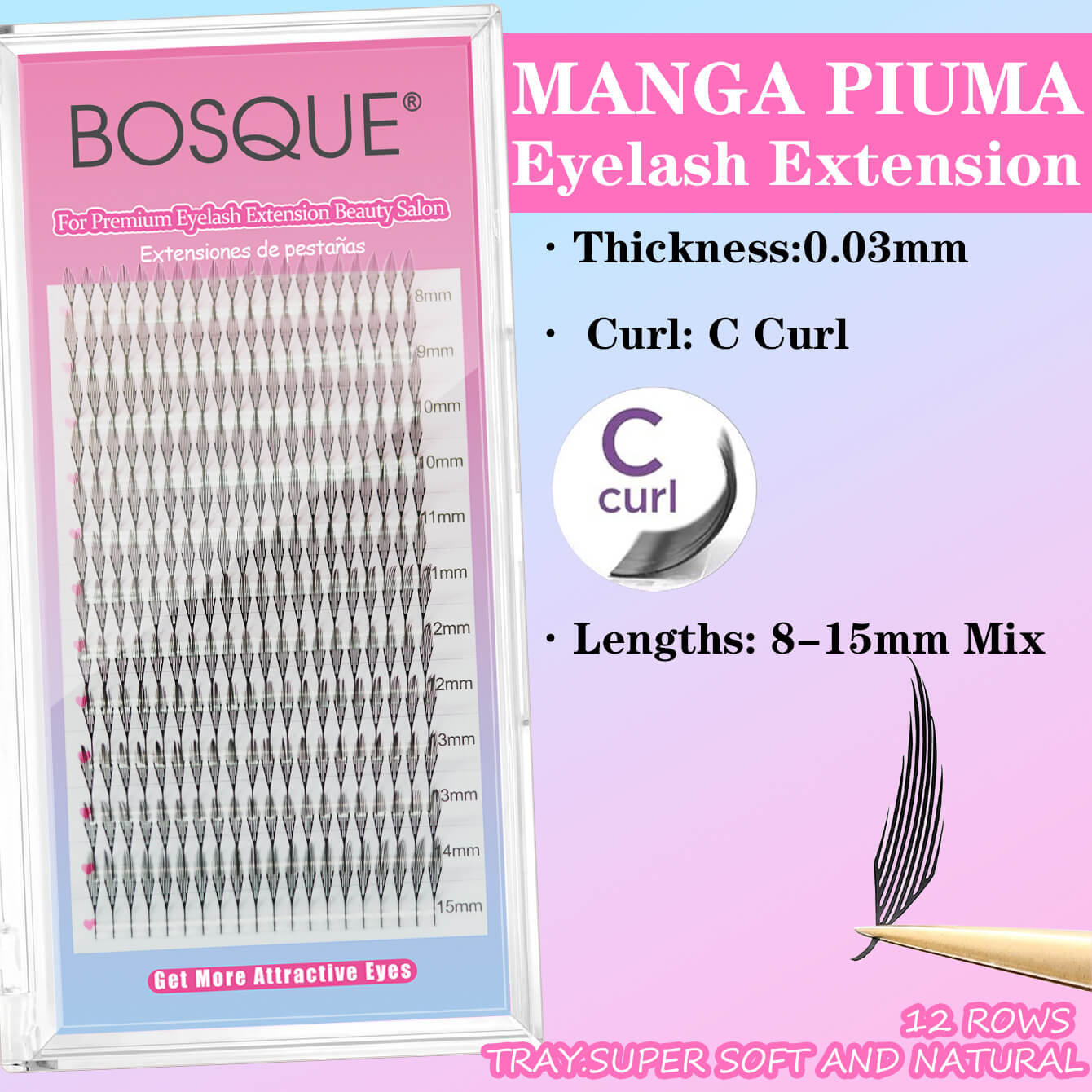 Manga Piuma Eyelash Extension