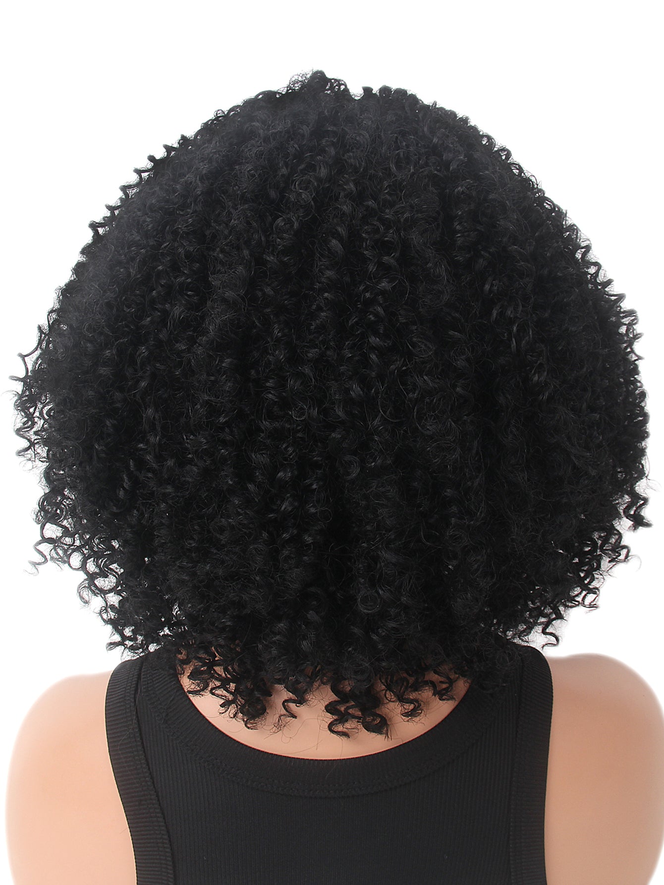 Short Black Curly Afro Wigs for Black Women Kinky Curly Afro Bob Wig for Black Women