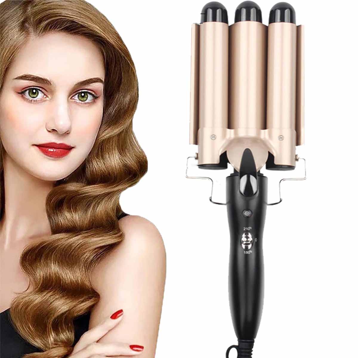 3 Barrels 22mm Hair Curling Iron