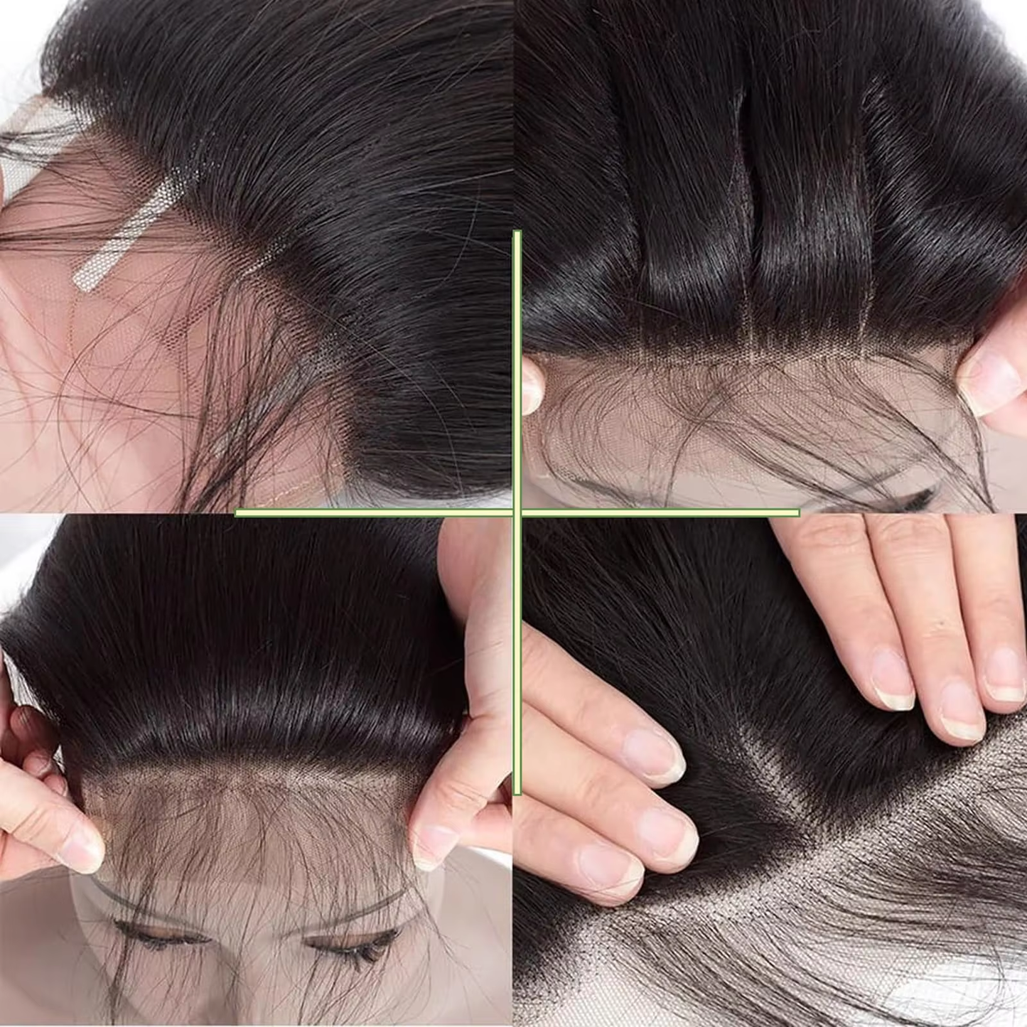 5*5 HD Lace Closure Invisible Tiny Single Knot Pre-Plucked Baby Hair Virgin Straight Hair BOSQUE Beauty
