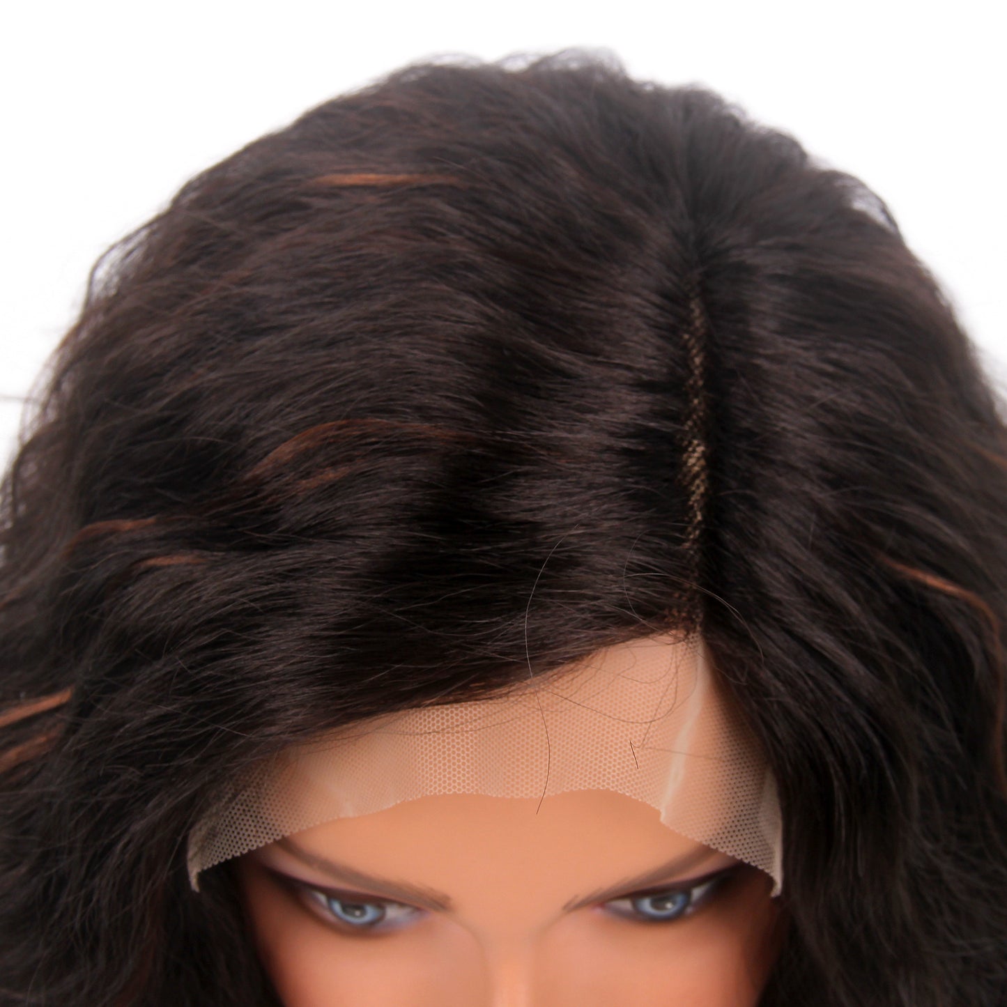 Natural Wave Short Women Lace Front Synthetic Wigs 180 Density Side Part Synthetic Hair