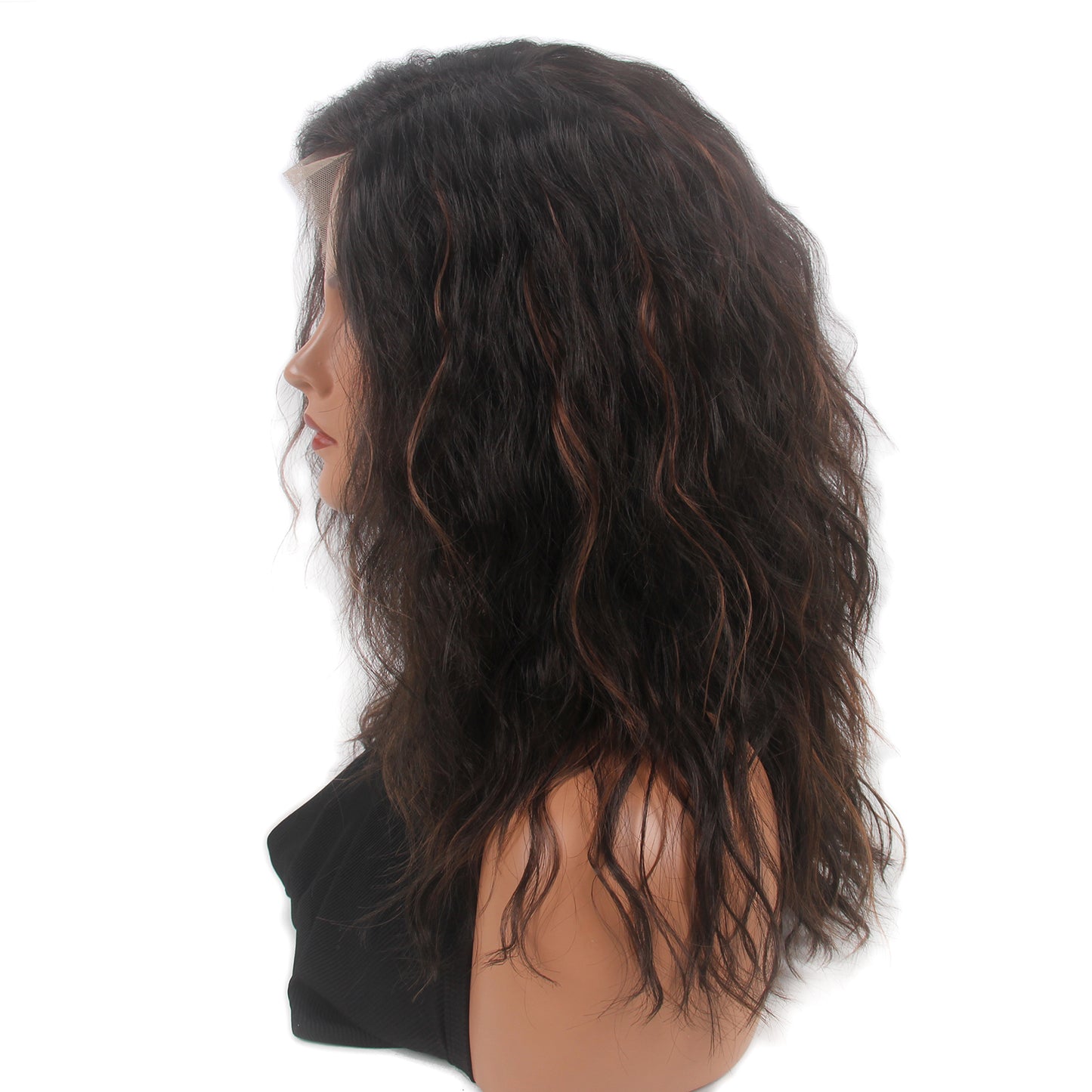 Natural Wave Short Women Lace Front Synthetic Wigs 180 Density Side Part Synthetic Hair