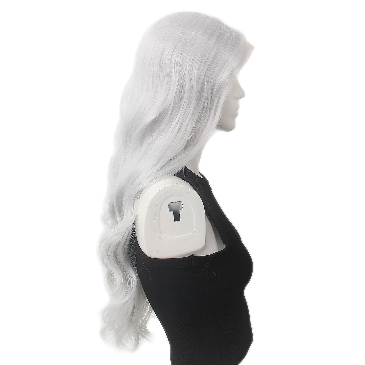 Lace Front Natural Wave Synthetic Women Wigs 180 Density Middle Part Hair 30inch
