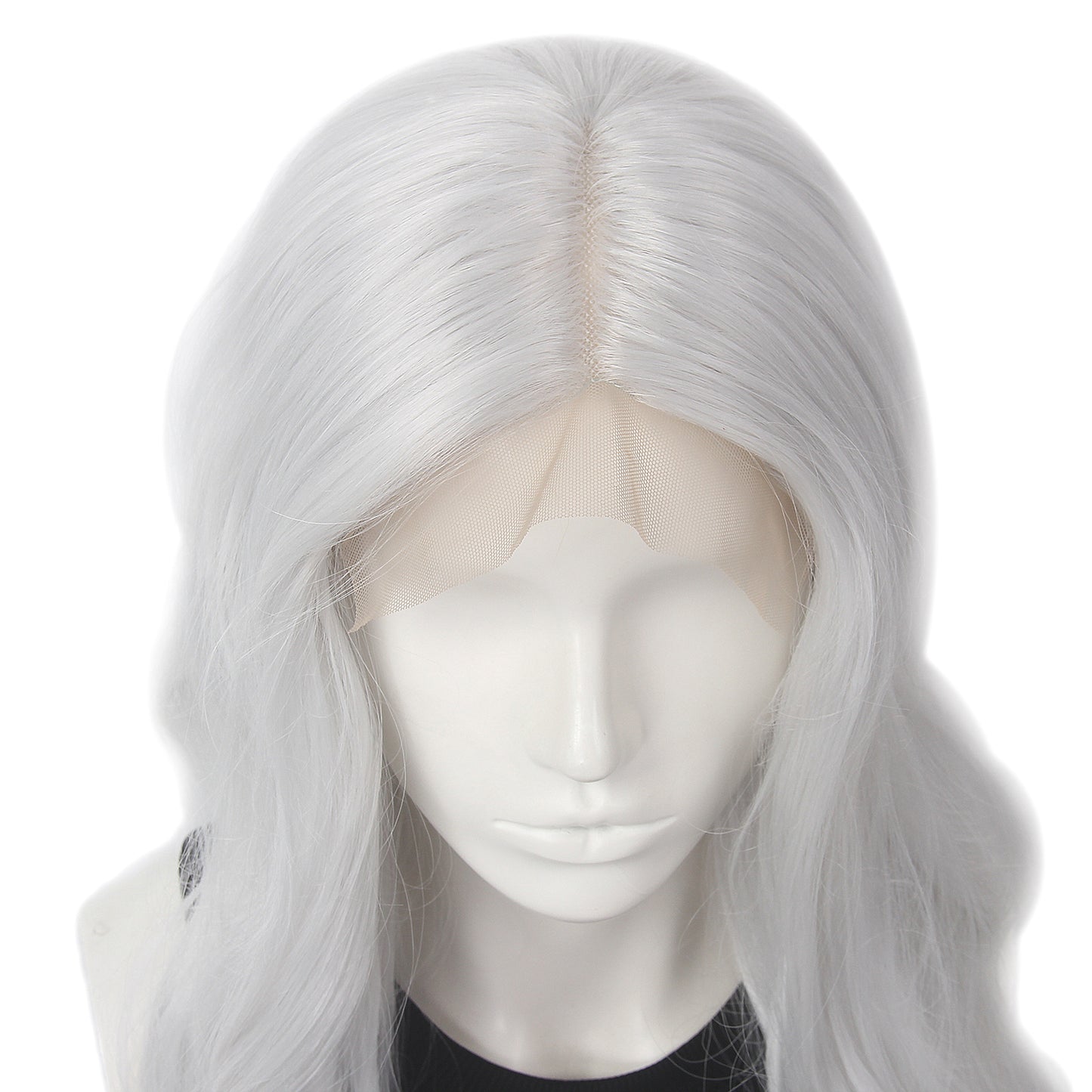 Lace Front Natural Wave Synthetic Women Wigs 180 Density Middle Part Hair 30inch