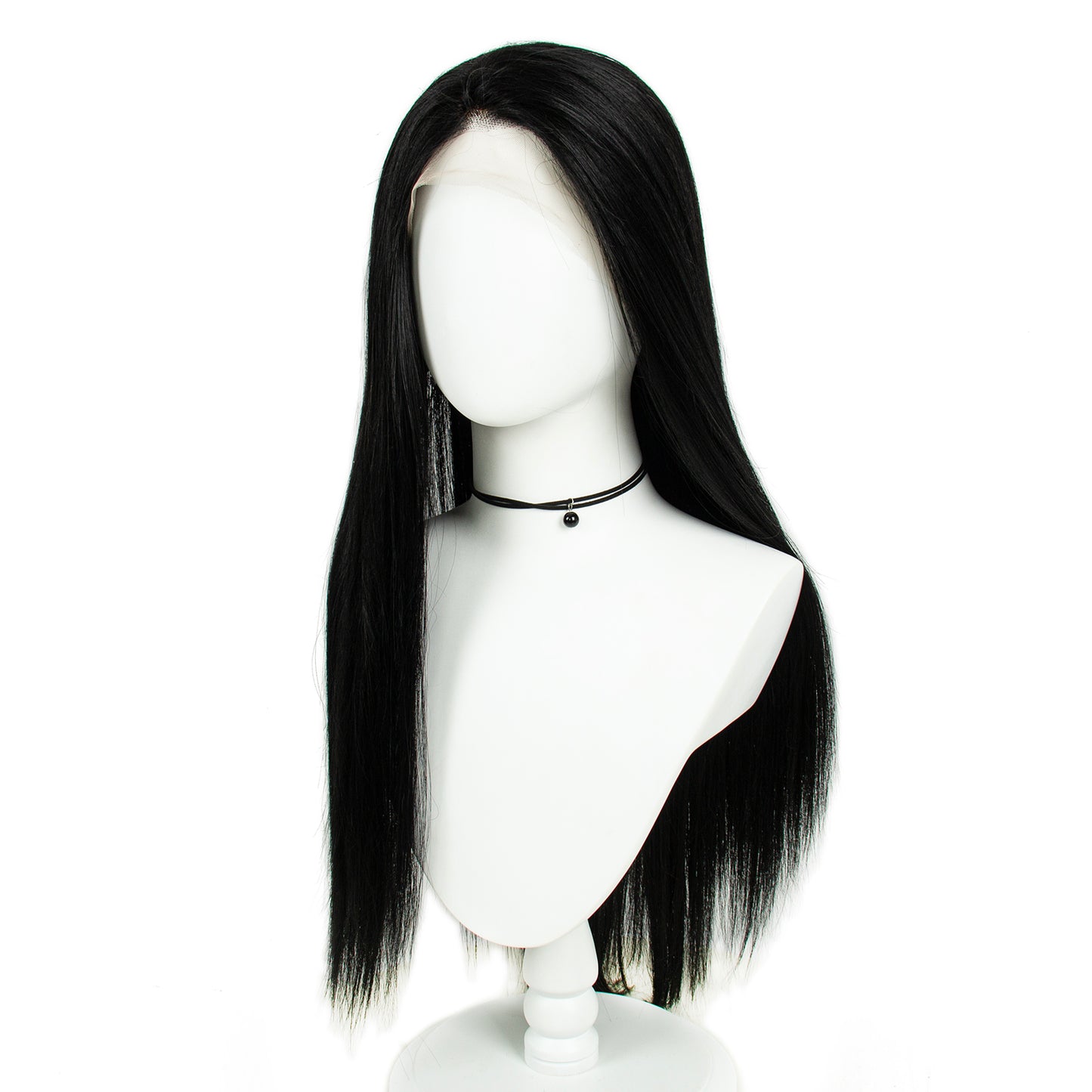 Blac Lace Front Wigs Straight Front Wigs 13*3 inch Pre-Plucked Lace Synthetic Wigs