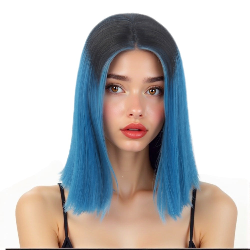 Bob Wigs Short Straight Middle Part Synthetic Hair for Women Comfortable Fit Stylish Design