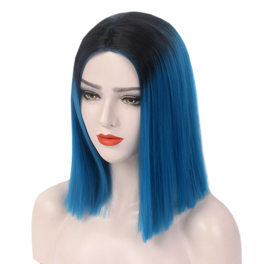 Bob Wigs Short Straight Middle Part Synthetic Hair for Women Comfortable Fit Stylish Design