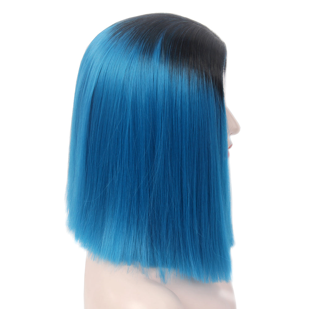 Bob Wigs Short Straight Middle Part Synthetic Hair for Women Comfortable Fit Stylish Design