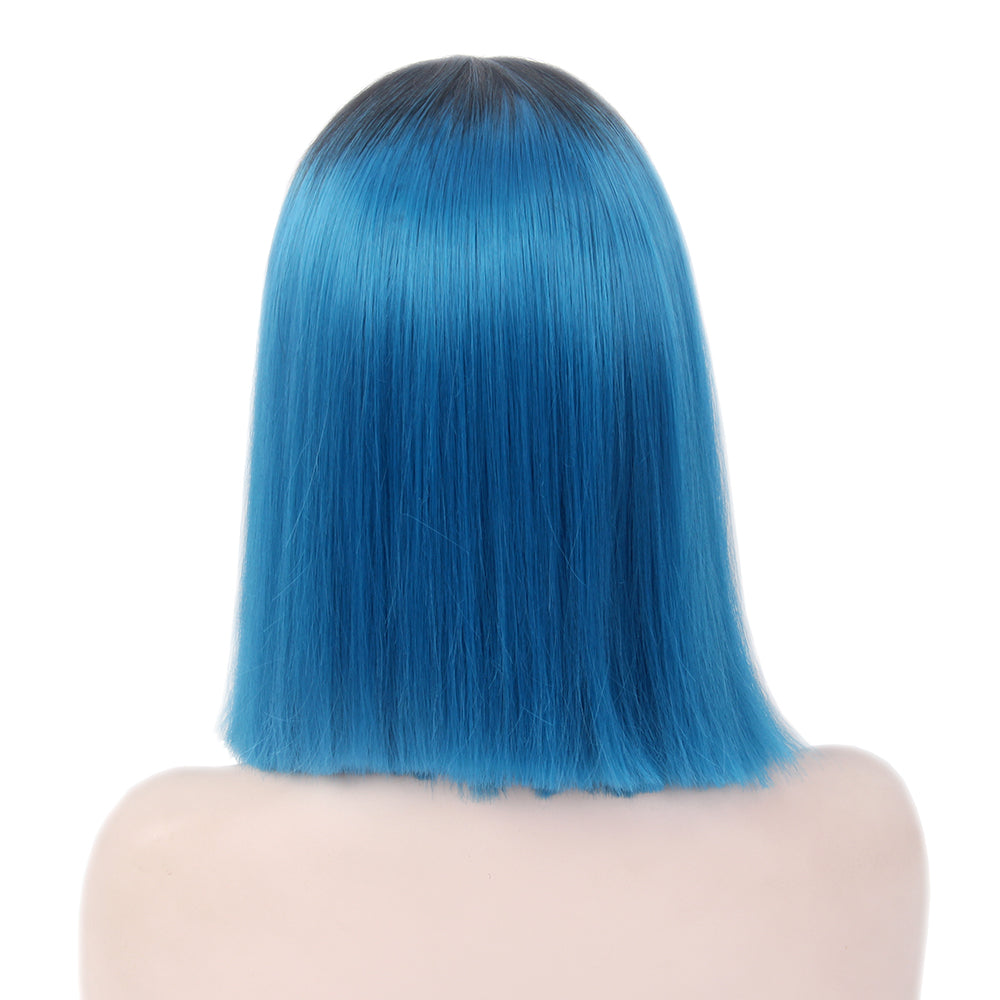 Bob Wigs Short Straight Middle Part Synthetic Hair for Women Comfortable Fit Stylish Design