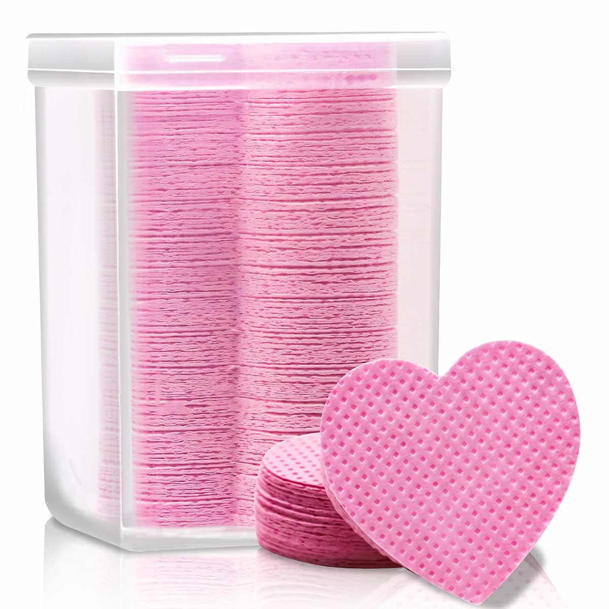 A box of heart-shaped glue wipes