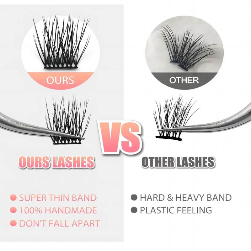 Wispy Hybrid Lashes Extensions - LASHSOUL