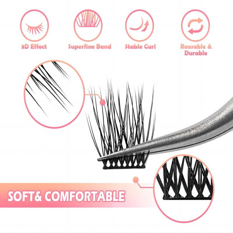 Wispy Hybrid Lashes Extensions - LASHSOUL