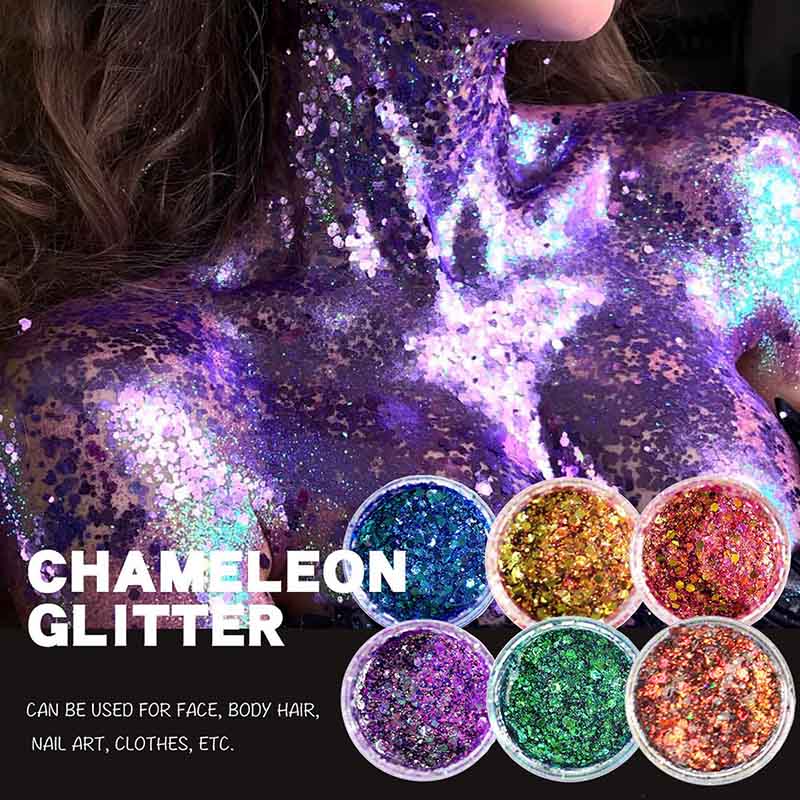 Red Chameleon Body & Face Glitter Gel