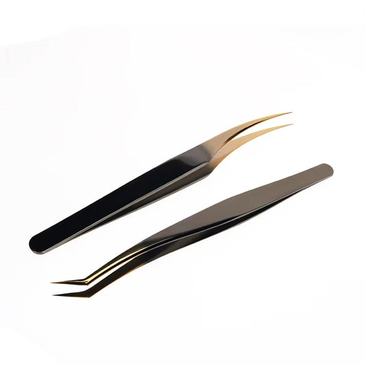 Pinzas para pestañas, compactas y duraderas, para maquillaje de belleza.
