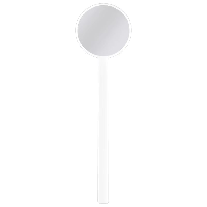 Eyelash White and Round Observation Mirror High-Quality White Round Eyelash Observation Mirror for Detailed Inspection