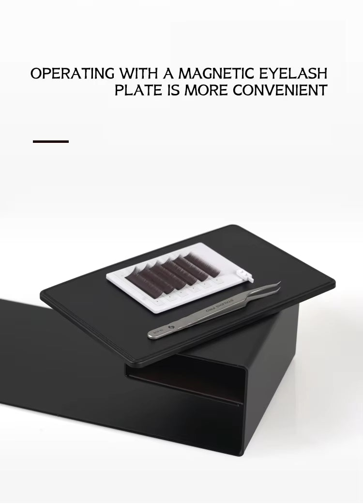 Twelve Per Box False Eyelash Display Board Magnetic Black Eyelash Board Eyelash Grafting Hair Extension Table