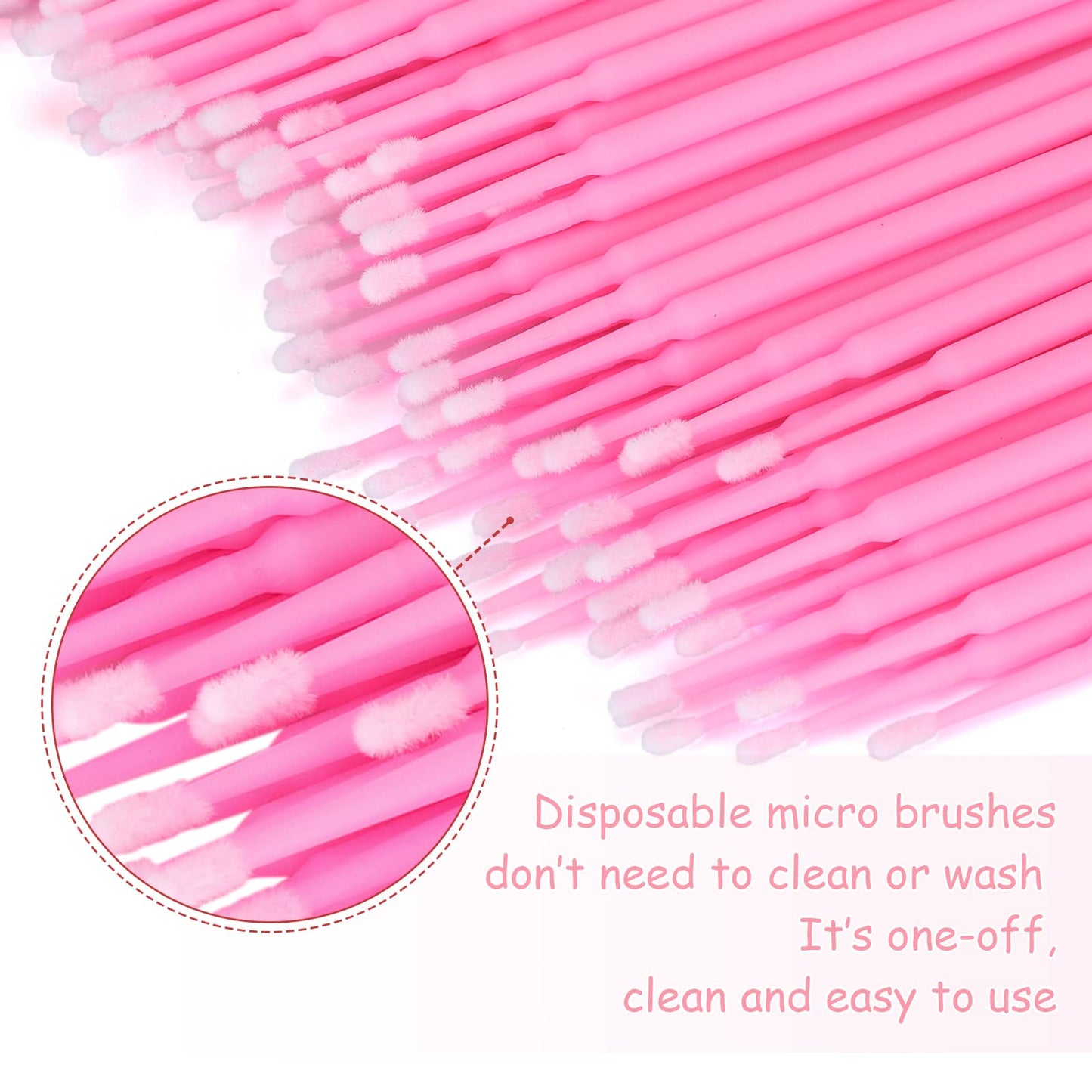 Disposable micro brushes don't need to clean or wash