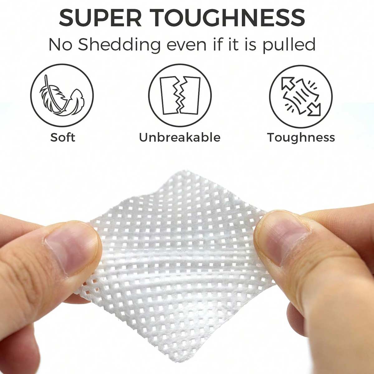 Super toughness, won't fall off even if pulled