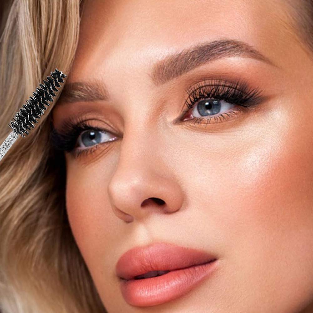 100 PCS Disposable Black Eyelash Brush