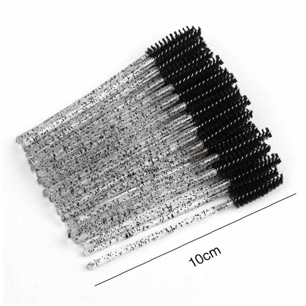 Black eyelash brush size chart