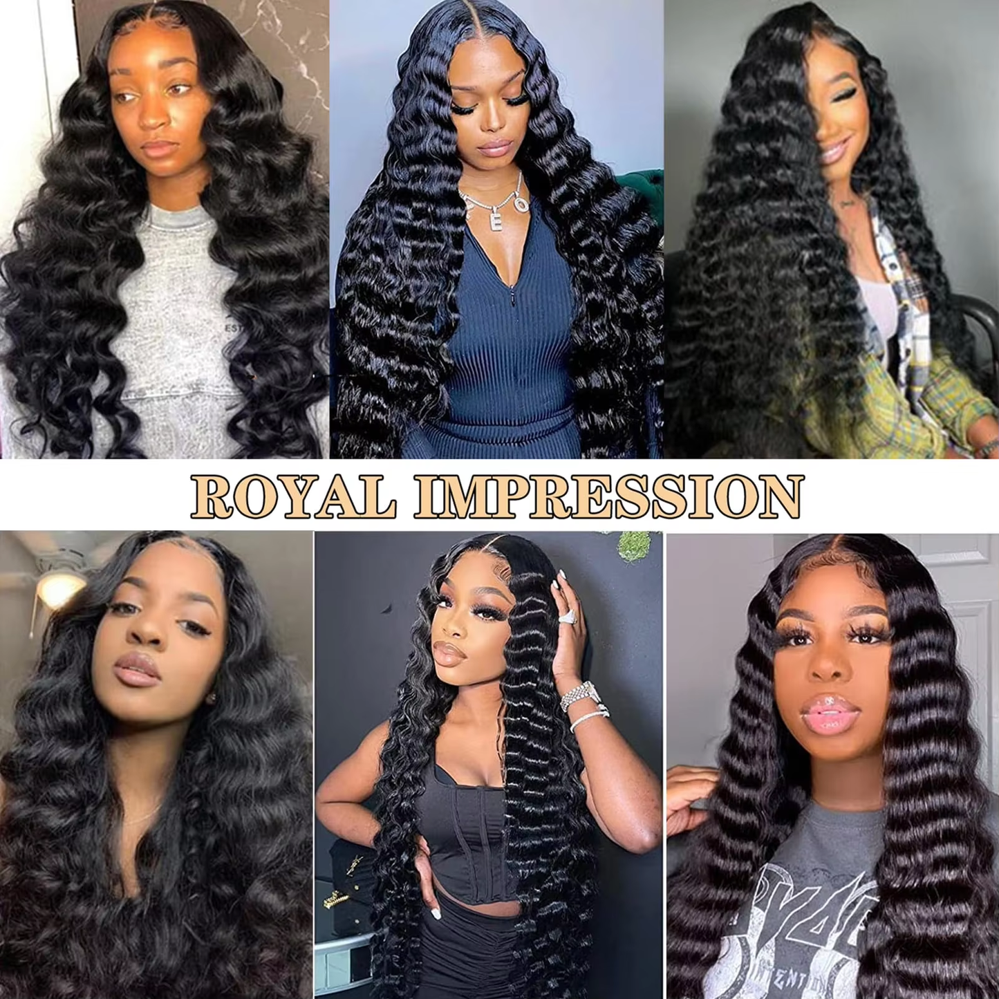 BOSQUE Beauty Premium Deep Wave Weft 100% Unprocessed Virgin Human Hair Stretched Bulk Wholesale Natural Color