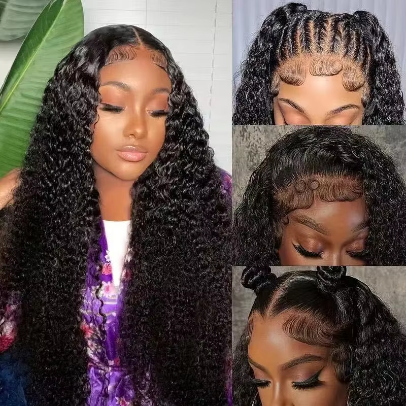 13x4 HD Lace Front Wig Human Hair Jerry Curly 200% Density Glueless Full Wig Natural Look BOSQUE Beauty