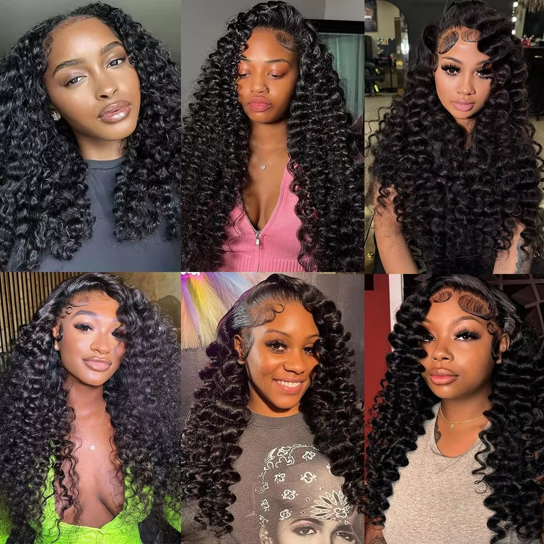 Deep Wave Human Hair Bundles Virgin Remy Hair Bundles&Closure Spiral Curls for Quick Weave Can Dyed Tangle Free BOSQUE Beauty
