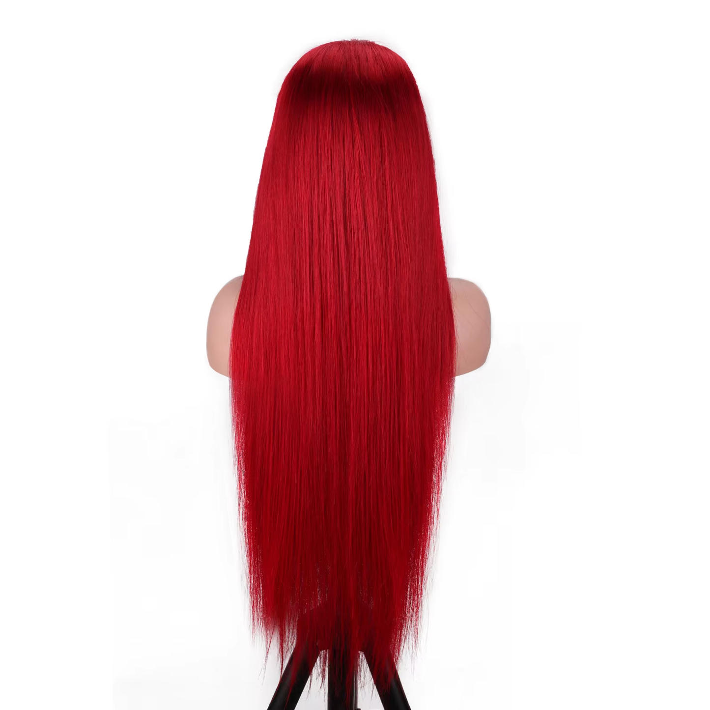 Red Straight Human Hair Lace Front Wig 13x4 200% Density Vibrant Red Color Pre Plucked HD Lace BOSQUE Beauty