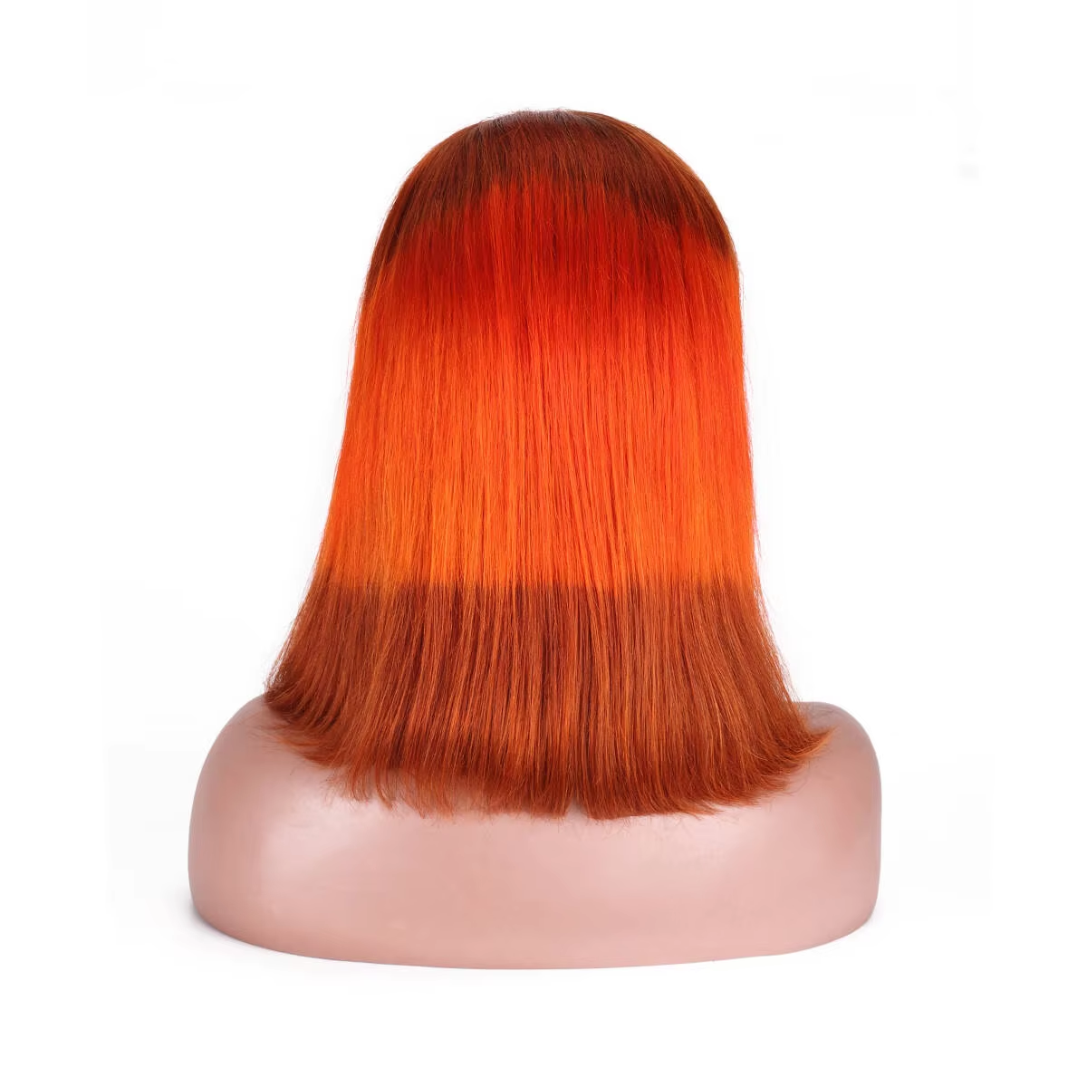 Vibrant Orange Ombre Human Hair Wig 13x4 HD Lace Front 200% Density Glueless Wig BOSQUE Beauty