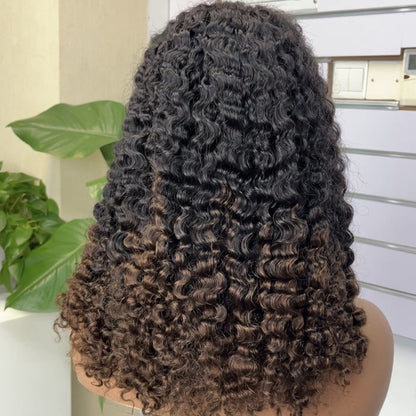 Front Lace Lace Small Curly Wig Head 5*5 Burmese Curly Curly Wig
