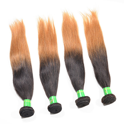 Hot Sale Real Human Hair Bundles Natural Color Hair Long Straight Hair Curtain Wig Manufacturers Wholesale
