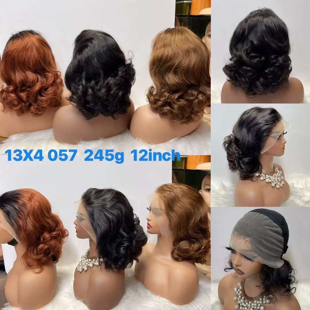 hot-selling model 13x4 Bouncy Loose 100%human Hair