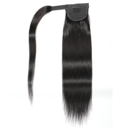 HUMAN HAIR Real Hair Wig velcro Ponytail WRAP PONYTAIL