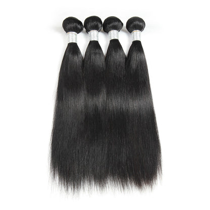 New Real Hair Curtain Hair Bundles Smooth Straight Brazilian Hair Manufacturers Wig Wholesale