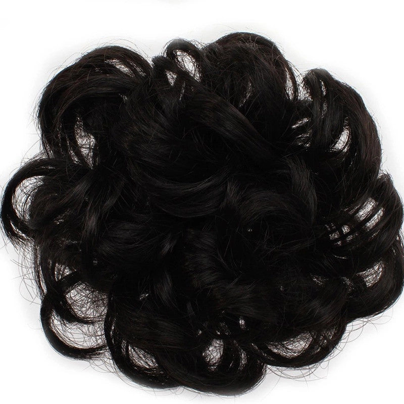 Hair Ringlets Female Pill Head Coiffure Realistic Curly Hair Fake Ponytail Wig
