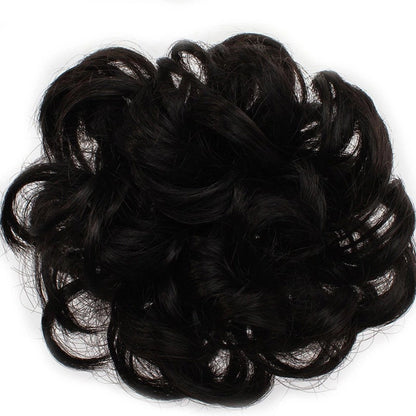 Hair Ringlets Female Pill Head Coiffure Realistic Curly Hair Fake Ponytail Wig