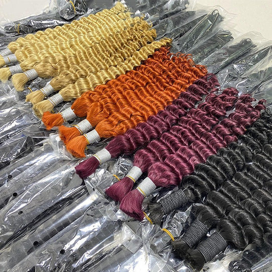 Real human hair natural deep wave human hair wig with real human hair strands