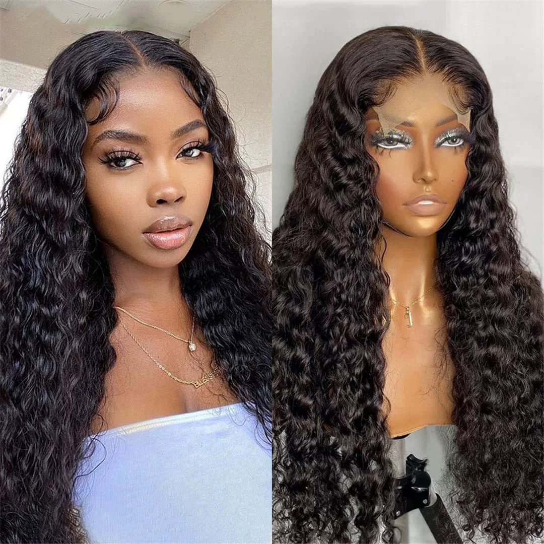 4x4 Deep Wave Lace Head Cover Lace Wig Real Wig Head Cover Hot Goods