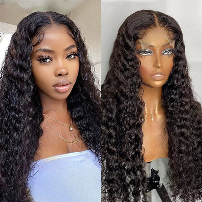 4x4 Deep Wave Lace Head Cover Lace Wig Real Wig Head Cover Hot Goods